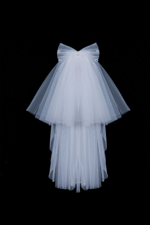 Chloe Stunning With Bowtie Wedding Veils-stylesnuggle