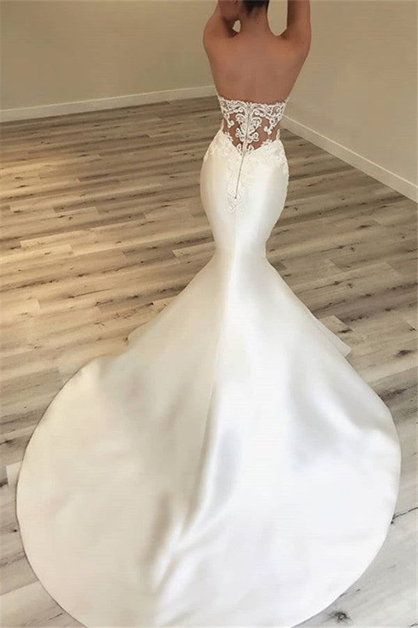 Custom made this latest Strapless Appliques Wedding Dresses Classic Mermaid Open Back Dresses for Weddings BC0628 on stylesnuggle. We offer extra coupons, make in and affordable price. We provide worldwide shipping and will make the dress perfect for everyoneone.