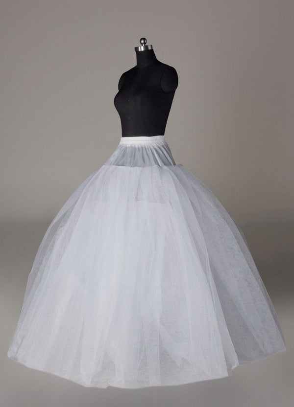 White full gown 4 tier bridal crinoline slip Wedding Petticoat-stylesnuggle