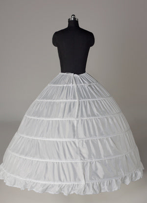 White Taffeta Full Gown Slip Bridal crinoline Wedding Petticoat-stylesnuggle
